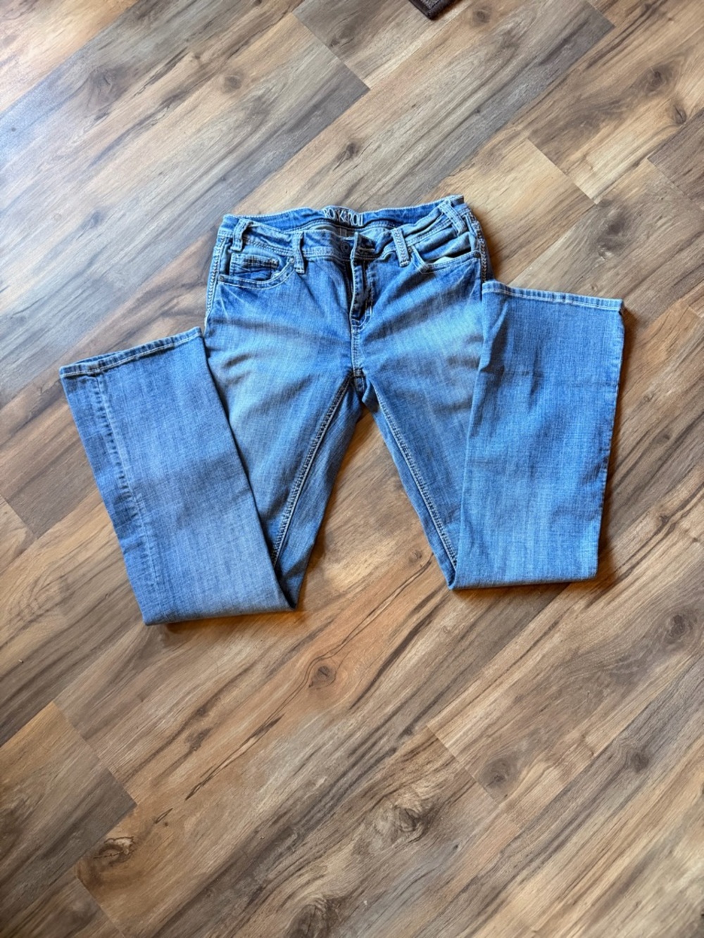 Rock & Roll Cowgirl Light Blue Boot Cut Jeans